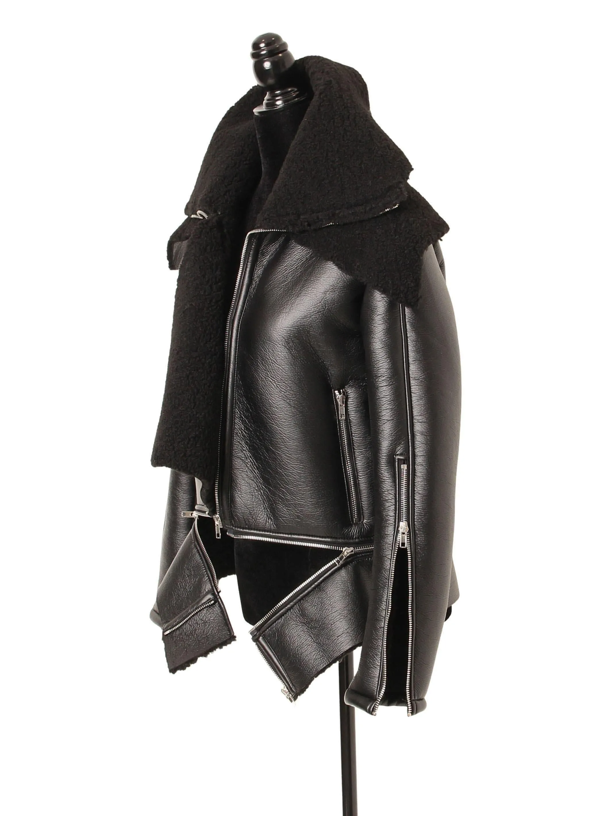 The Aviator | Sherpa Lined Leather Coat